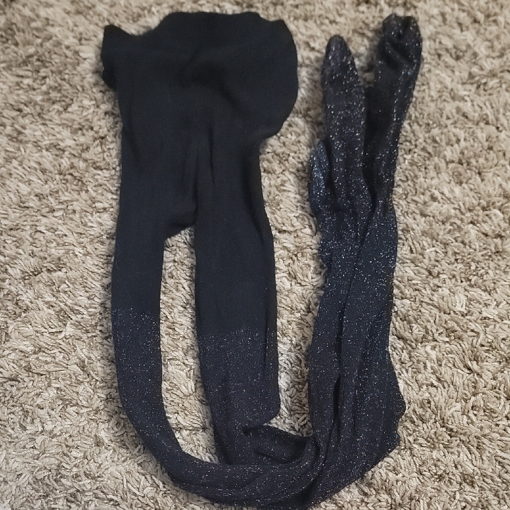 Target Black Sparkle Kids Tights